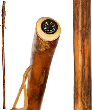 Rustic Wood Walking Stick, Twisted Hickory, Traditional Style Handle, for Men &  picture