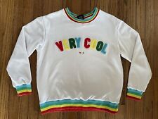 Cool Shirtz Very Cool Crewneck Pullover Sweatshirt Rainbow Hemming Size XS picture