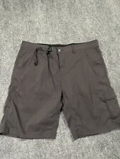 Prana Shorts Mens 40 Gray Belted Hiking Outdoors Vented Performance picture