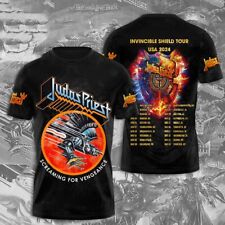 Judas Priest Invincible Shield 2024 Tour Shirt,Judas Priest 3D T-Shirt All Sizes picture