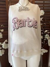 Wildfox Barbie Ivory Mesh Jumper Sweatshirt Sweater Shirt Rare Iconic Women SZ L picture