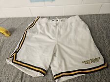 Vintage Abercrombie & Fitch Mens Small Athletic Basketball Shorts Mesh White 7” picture