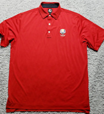 Ryder Cup Polo Shirt Mens L Red Footjoy Whistling Straits 2020 Golf Country Club picture