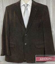 Mens Adolfo Blazer Sport Coat Sport Jacket Corduroy 44R Men's Button Coats (t20) picture