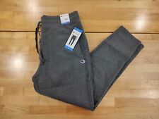 Champion Men's Closed Bottom Sweatpants with Side Pockets Gray Size Large picture