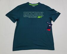 Reebok Mens Intersect  Athletic Sports Training   logo top  shirt Deep Teal picture