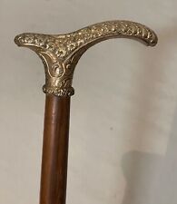 Antique Ornate Walking Stick Wooden Balancing Cane Seniors Adult Victorian Cane picture