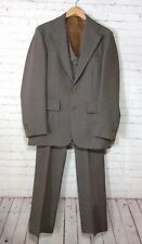 VTG Levi's Panatela Men's 3 Pc Suit Brown 40L 70s 80s Excellent Cond 32x32 Pants picture