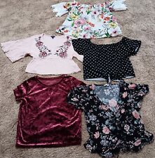 Lot of 5 Teen Girls Size Small Tops Various Brands picture