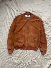 Aquascutum Suede Vintage Men’s Brown Jacket Size 50 picture