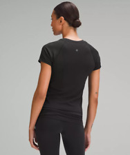 Lulu Black Yoga Swiftly Tech Women Sport Short Sleeve 2.0 T-shirt Tops NWT picture