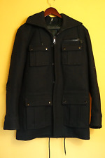 Dior Homme Black Wool L-Zip Hoodie Coat ~ VERY Rare picture