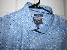 NWOT New JOS. A BANK 1905 Blue Button Up Shirt 1905 Mens Large SLIM Geometric picture