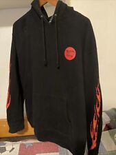 STANCE Hot Wheels Pullover Fleece Hoodie - Black & Red - Size Men's Large picture