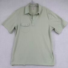 Linksoul Shirt Mens Large Green Polo Golf Tempus Fugit Short Sleeve Cotton picture