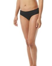 TYR Women's Solid Mid Rise Bottom Swimwear, 001 Black, Size 6 picture