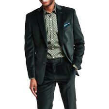 Alfani Men's New Slim-Fit Solid Velvet Green Suit Jacket 40R picture