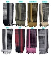 Heavyweight 100% Cotton Shemagh Tactical Desert Arab Keffiyeh Head Cover Scarf picture