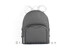 Michael Kors Jaycee Large Zip Pocket Signature MK Logo Backpack School Bag picture