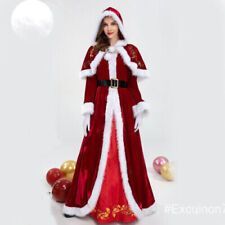 2023 Christmas Costume Xmas Mrs. Claus Party Santa Cosplay Women Red Dre   LYY picture