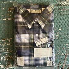 NOS, NWT, L.L. Bean DRS CAMPBELL Large Tall, Flannel Long Sleeve - Vintage 1994 picture