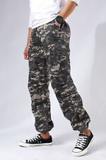 Mens Army Military Paratrooper Cargo Pants Outdoor Comfort Camo Fashion Pants picture