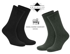 Men's Merino Wool Blend Warm Lightweight Urban Dress Socks 2 Pair Pack picture