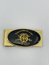 Vintage Treasure Island at The Mirage Money clip gold tone black cartouche picture