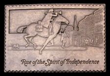 MG18169 *NOS* COOL 1970s VINTAGE **SPIRIT OF INDEPENDENCE** PAUL REVERE BUCKLE picture