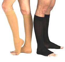 New Compression Socks OPEN TOE Knee High Leg Support Stockings S/M-XXL picture