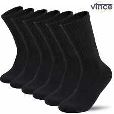 5-100 Dozens Wholesale Lots Mens Solid Black Sports Cotton crew socks 9-11 10-13 picture
