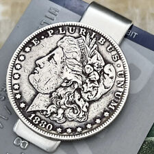 New Sterling Silver .925 Credit Card Money Clip Wallet 90% Silver Morgan Dollar picture