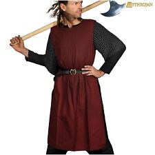 Medieval Knight Surcoat Sleeveless Adult Costume Canvas Tabard Renaissance Brown picture