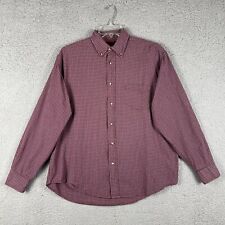 Wrangler Shirt Men Size L Timber Creek Button Up Long Sleeve Red Plaid Business picture