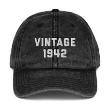 VINTAGE 1942 Embroidered Hat Cap Retro-Styled Dad Father Birthday Gift Christmas picture