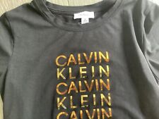 Calvin Klien Womens Black  Short Sleeve T shirt Size small picture