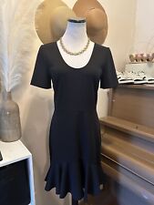Trina Turk Black Short Sleeve Fit And Flare Bodycon Dress Size 4 NWT picture