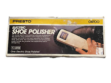 Vintage PRESTO Electric Shoe Polisher Kit Model 08700 Corded Original Box-Tested picture