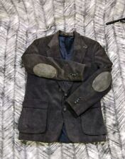 Vintage Norm Thompson Corduroy Jacket Mens 42 R Leather Patches Blazer Field USA picture