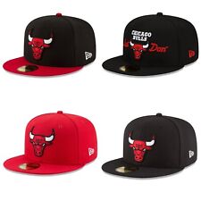 Unisex New Era Chicago Bulls Fitted Hat Basketball cap Mens picture