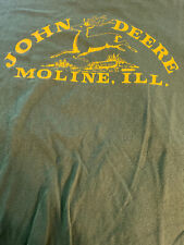 John Deere Moline IL T shirt yellow on green farming 3xl heavy cotton picture