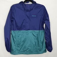 Marmot Rain Jacket PreCip Eco Men’s Small Waterproof Windbreaker Blue Green 1/4 picture