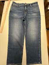 J. Crew Mens Classic Straight Blue Jeans Fair Trade Size 32 NWT 36x27 measured picture