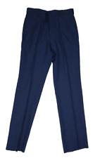 Flying Cross Royal Blue Polyester Command Uniform Pants X1 Unhemmed Mens 34R picture