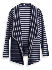 INK LOVE AND PEACE STITCH FIX Mac Blue White Striped Cardigan Top Sz S NEW NTW picture