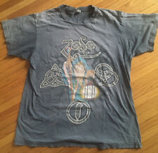 Vintage Led Zeppelin Zoso Wizard Band Tee. Made In USA 1988 Single Stitch L soft picture