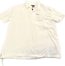 Tommy Hilfilger Men’s NWT White Terry Cloth Vintage Lk Polo Shirt Big Sz 3XL picture