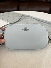 Coach Sadie Crossbody Clutch Pebble Leather 65547 Sky picture