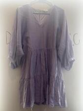 Entro Dress Womens Size L - Short Ruffle V-Neck Light Purple Lavender Large picture