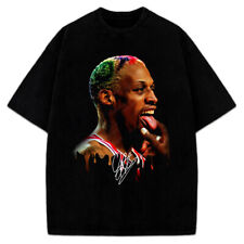 Dennis Rodman Tongue Out Rodzilla Hollywood 90's Vintage Design T-Shirt picture